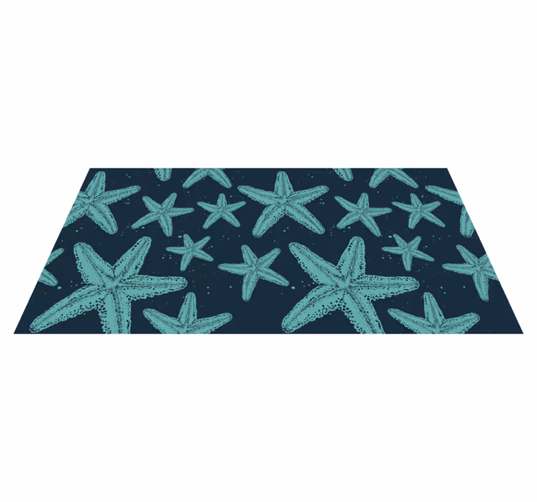 Bathroom vinyl carpet starfish bluetones design - TenStickers