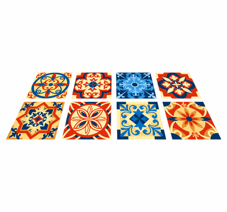Kitchen vinyl carpet eraldo tile design - TenStickers