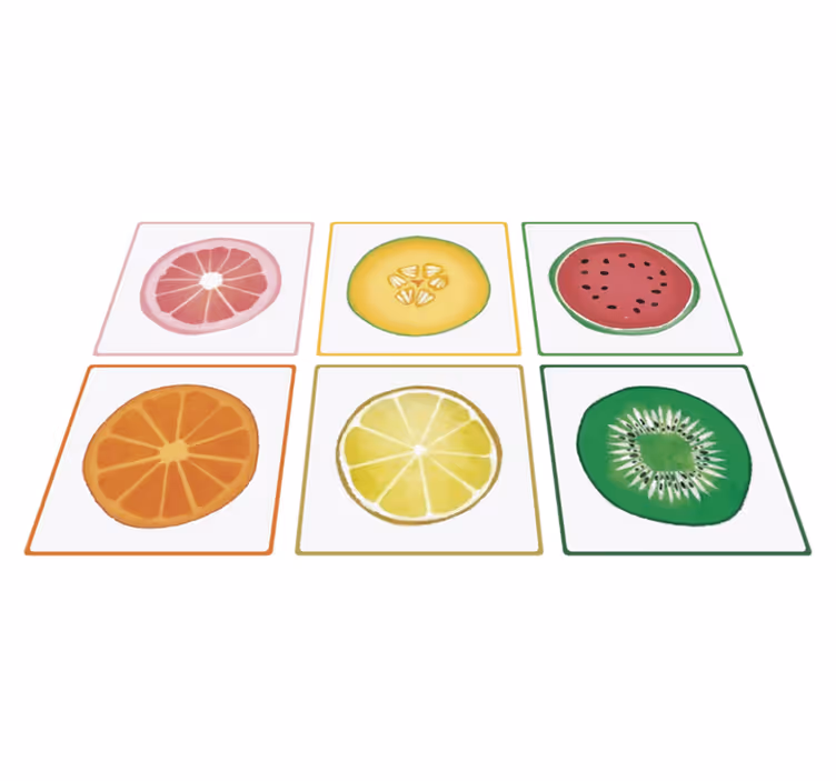 Sliced fruit kitchen vinyl carpet - TenStickers