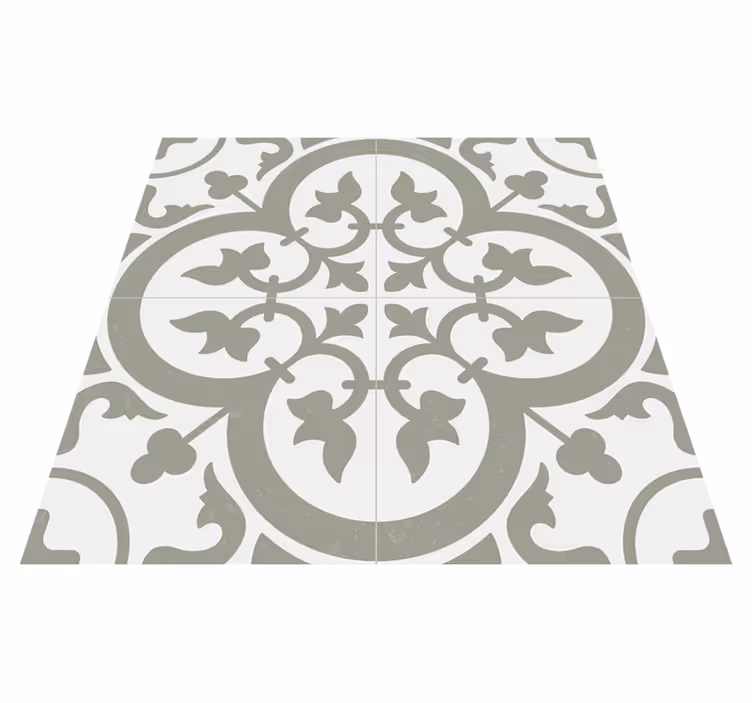 Kitchen vinyl carpet moroccan tile evergreen fog - TenStickers