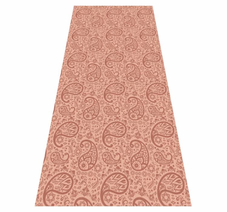 Kitchen vinyl carpet paisley pattern mat - TenStickers