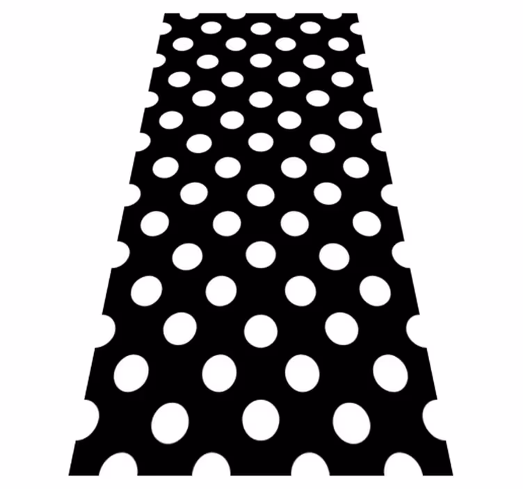 Kitchen vinyl carpet with polka dot pattern - TenStickers