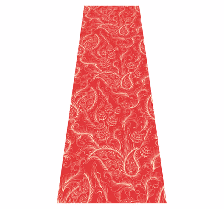 Kitchen vinyl carpet paisley illustration mat - TenStickers