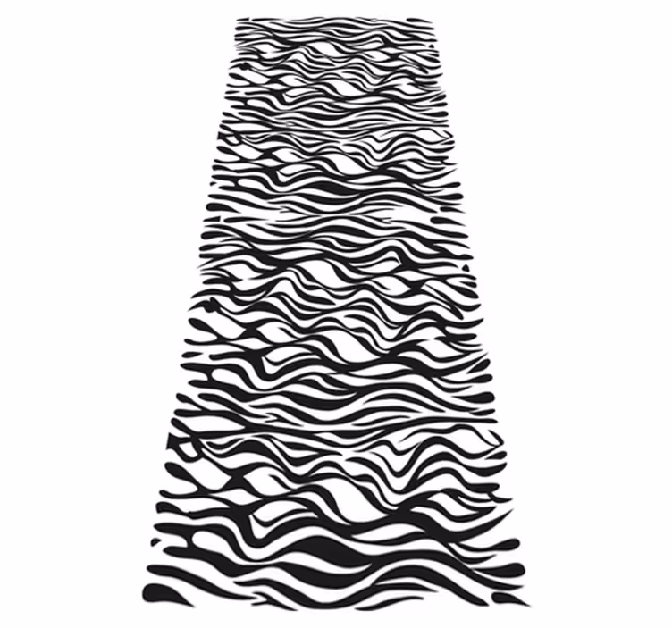 Kitchen vinyl carpet zebra fridge background - TenStickers