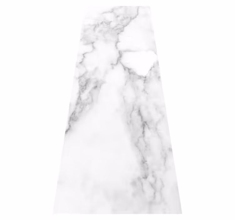 White marble texture kitchen vinyl carpet - TenStickers