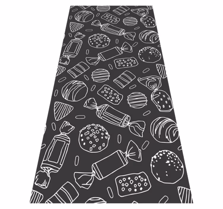 Kitchen vinyl carpet candy pattern - TenStickers