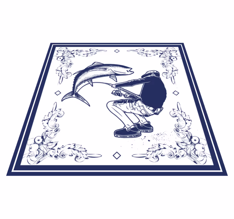 Fisherman kitchen vinyl carpet - TenStickers