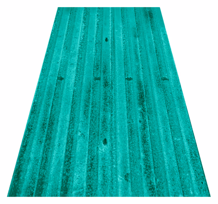 Kitchen vinyl carpet with mint aged metallic finish - TenStickers