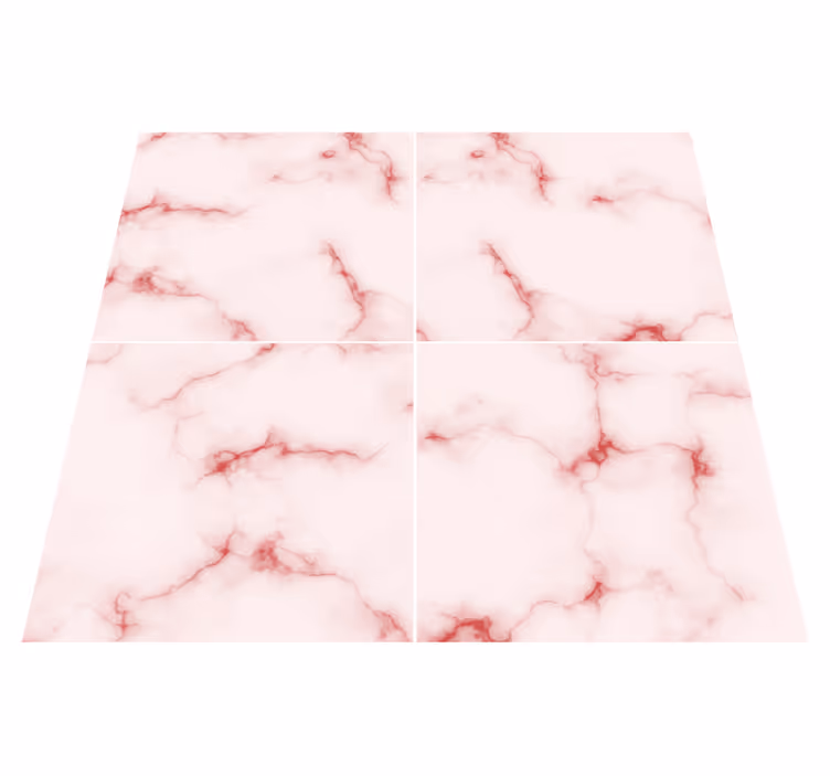 Kitchen vinyl carpet marble tile stickers - TenStickers