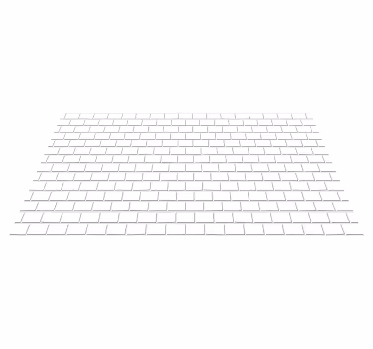 Kitchen vinyl carpet white brick laminate - TenStickers