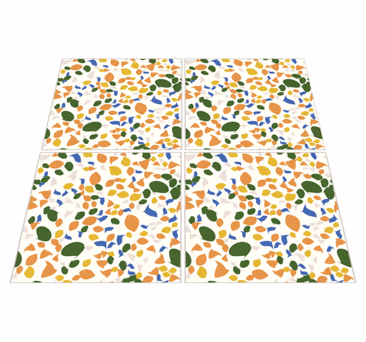 Kitchen vinyl carpet terrazzo tiles - TenStickers