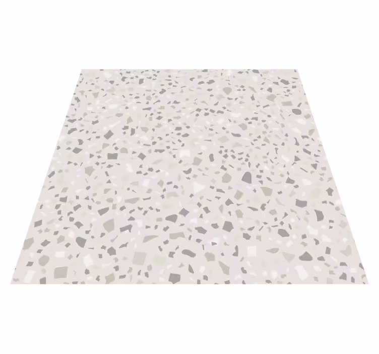 Kitchen vinyl carpet in grey terrazzo design - TenStickers