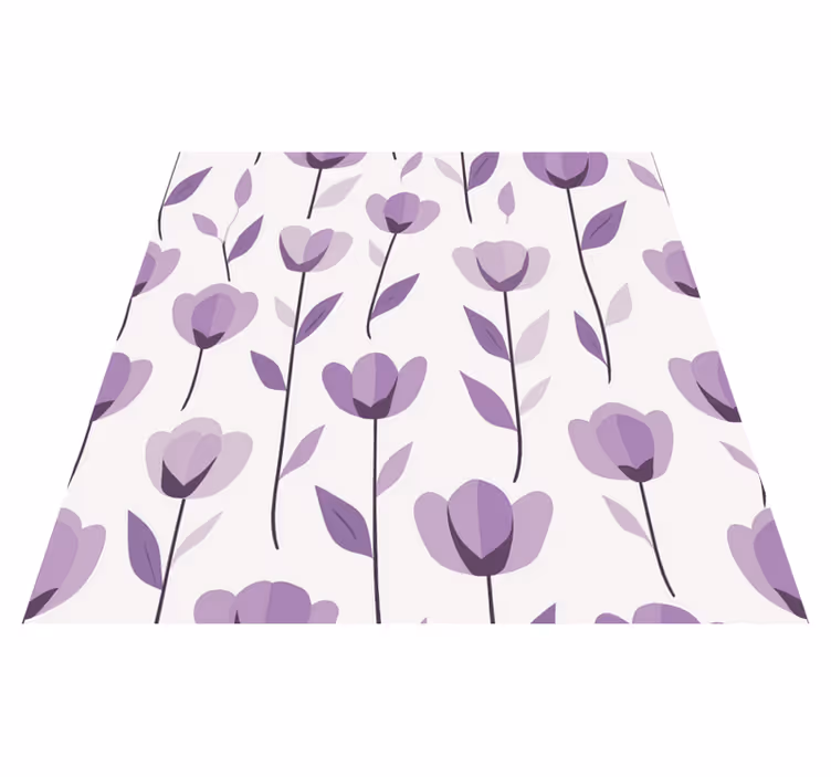 Kitchen vinyl carpet with floral print design - TenStickers