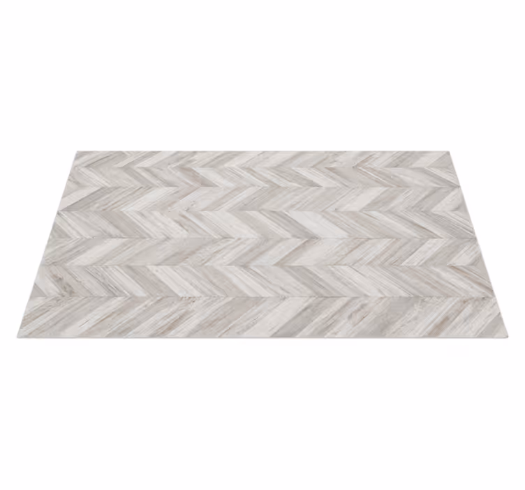 Rustic v-plank kitchen vinyl carpet - TenStickers
