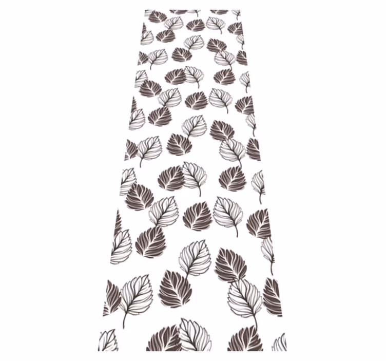 Kitchen vinyl carpet hoja grey kinfolk design - TenStickers
