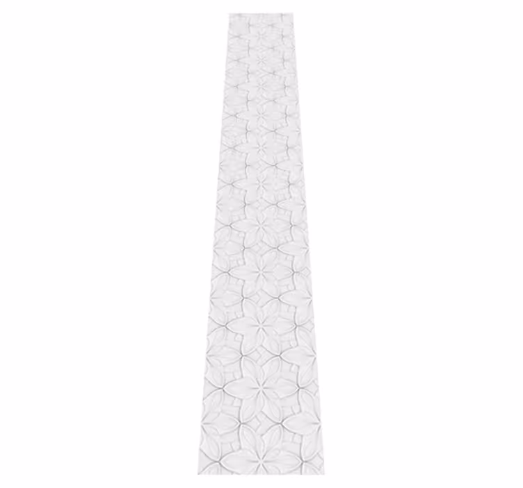 Kitchen vinyl carpet with floral hexagon tiles - TenStickers