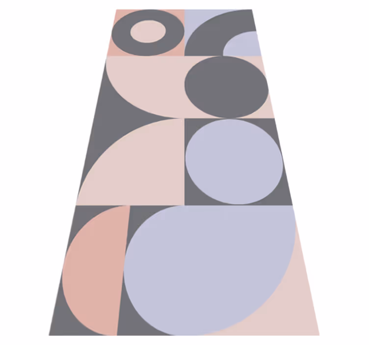Kitchen vinyl carpet geometric circles pattern - TenStickers