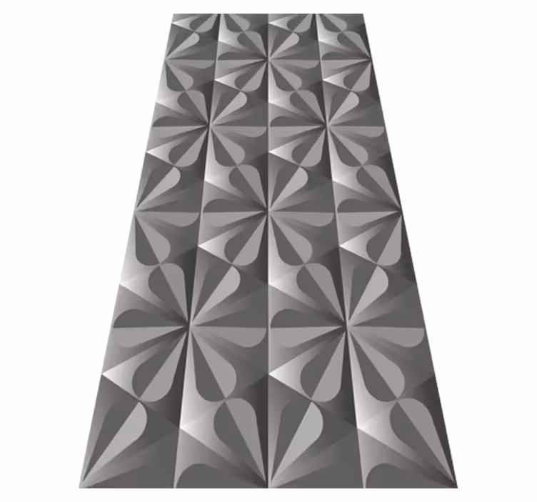 Kitchen vinyl carpet vintage geometric floral design - TenStickers
