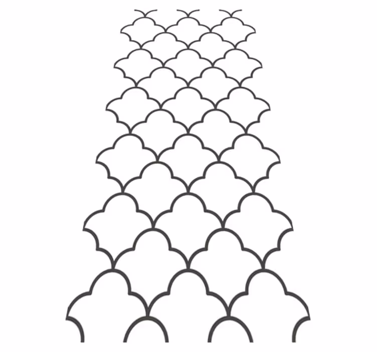Kitchen vinyl carpet geometric moroccan design - TenStickers
