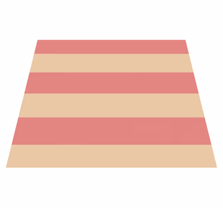 Pink horizontal stripes kitchen vinyl carpet - TenStickers