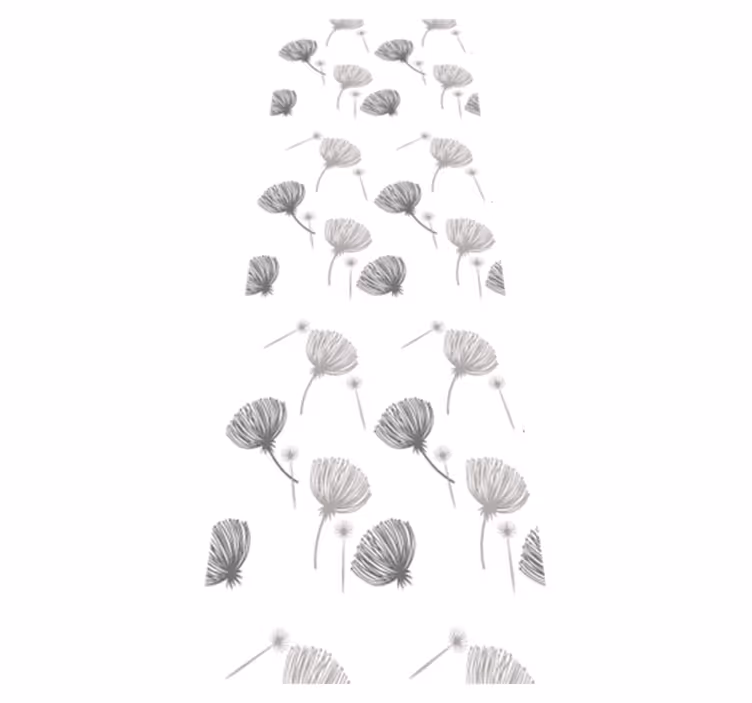 Bedroom vinyl carpet with meadow flowers design - TenStickers
