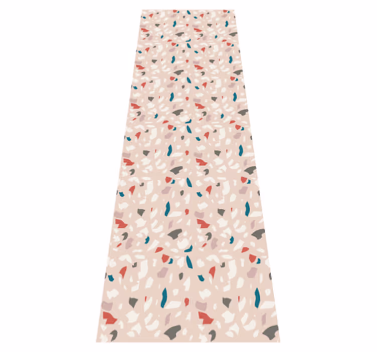 Bedroom vinyl carpet with terrazzo effect pattern - TenStickers