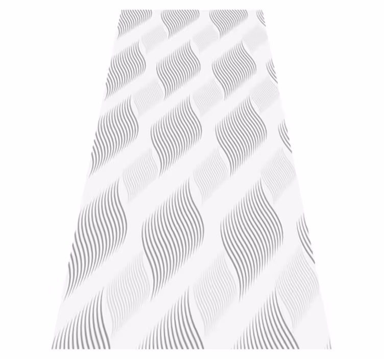 Bedroom vinyl carpet with retro pattern in light gray - TenStickers