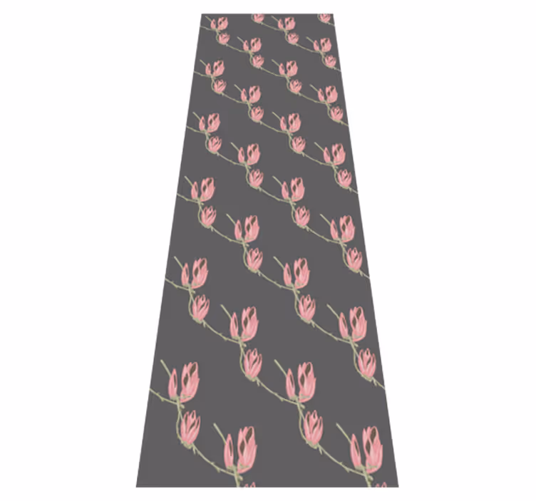 Bedroom vinyl carpet with small magnolia flowers - TenStickers