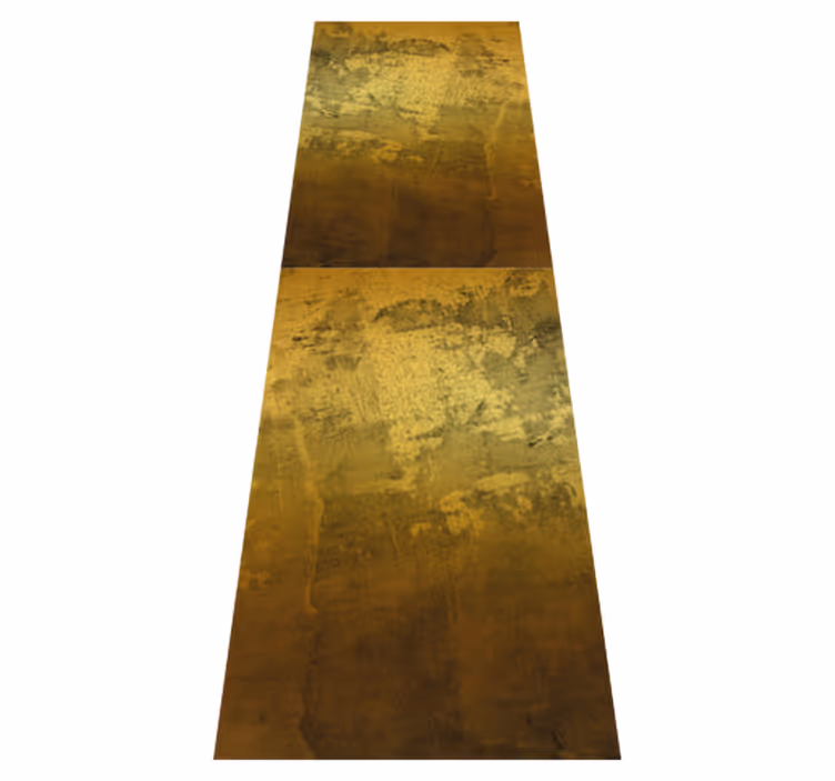 Bedroom vinyl carpet with retro golden rectangle pattern - TenStickers