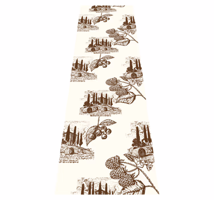 Bedroom vinyl carpet with french provincial design - TenStickers
