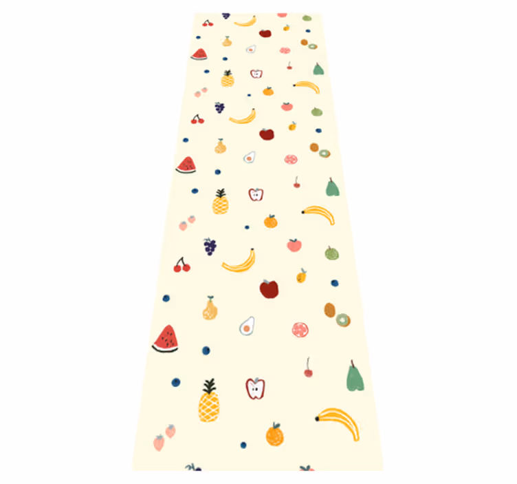 Bedroom vinyl carpet with colorful fruit pattern - TenStickers