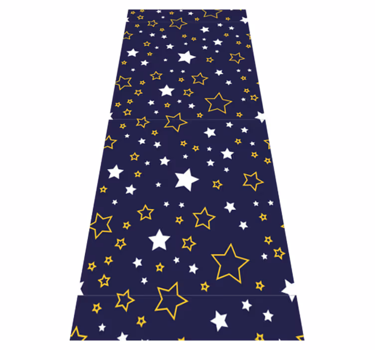Bedroom vinyl carpet night sky with stars - TenStickers