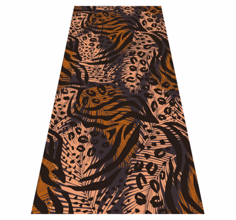 Bedroom vinyl carpet with abstract colorful african design - TenStickers