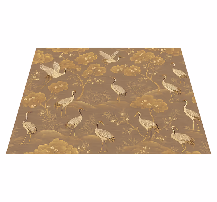 Old asian landscape bedroom vinyl carpet - TenStickers