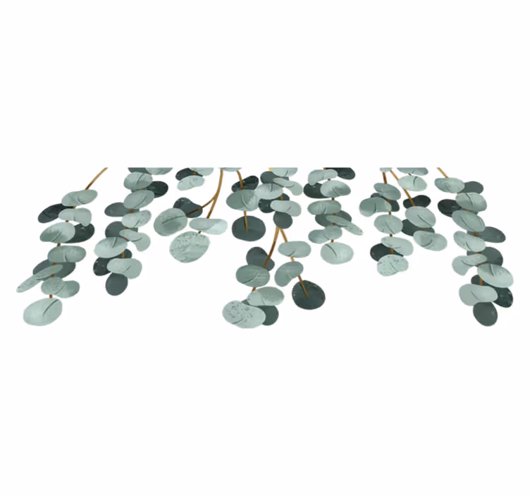 Bedroom vinyl carpet with hanging plants design - TenStickers