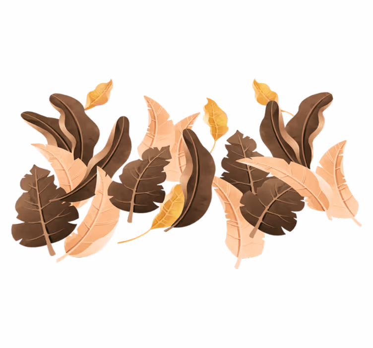 Savannah beige plants bedroom vinyl carpet - TenStickers