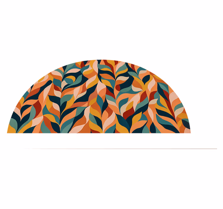 Bedroom vinyl carpet with abstract jungle design - TenStickers