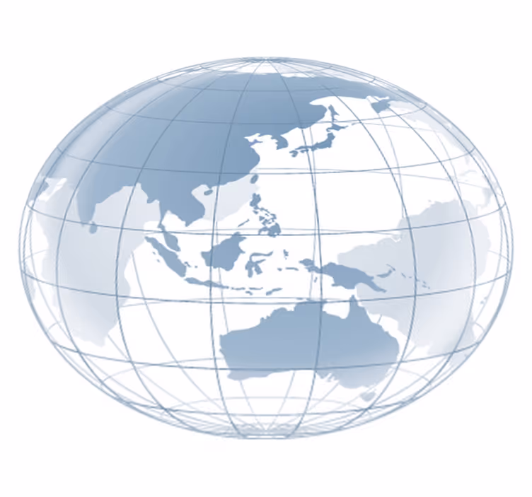 Bedroom vinyl carpet with transparent world map - TenStickers