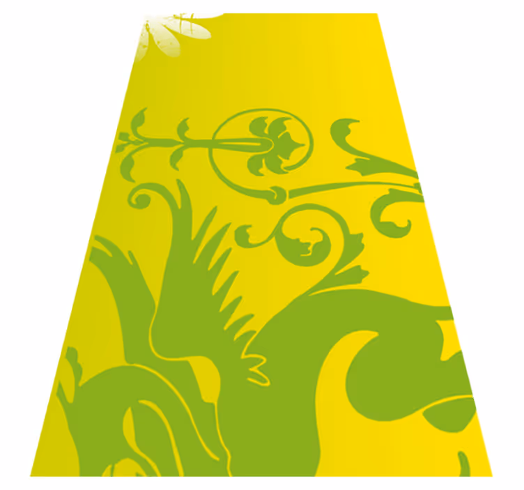 Bedroom vinyl carpet green dragon decor - TenStickers