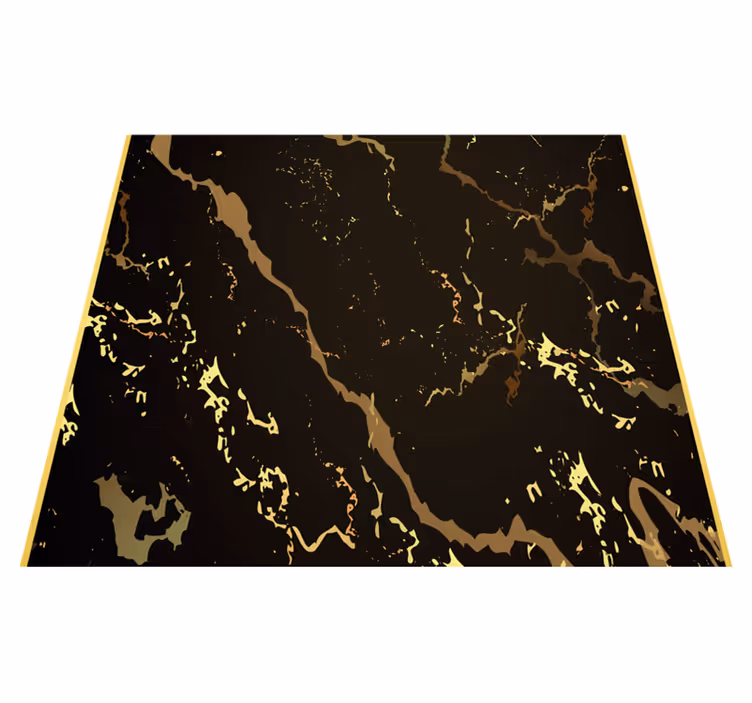 Office vinyl carpet marble texture black gold - TenStickers