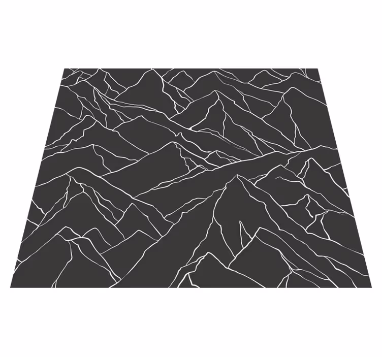 Office vinyl carpet mountain outline design - TenStickers