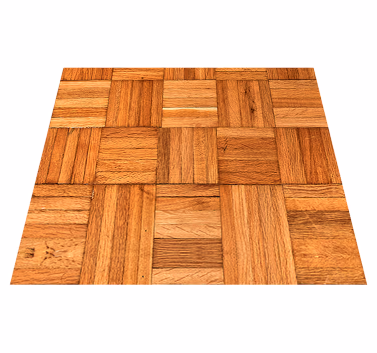 Office vinyl carpet - shielded by wooden weave - TenStickers