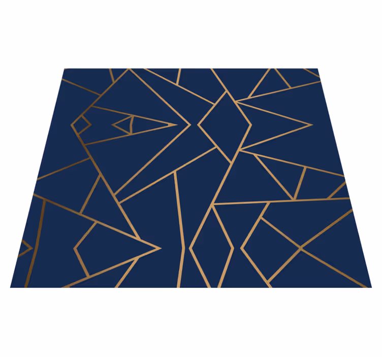 Office vinyl carpet with geometric shapes design - TenStickers