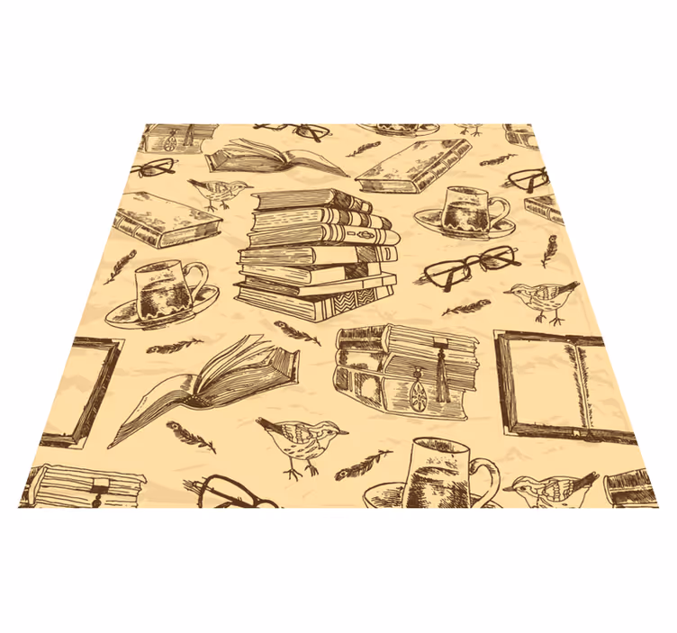 Old library office vinyl carpet - TenStickers