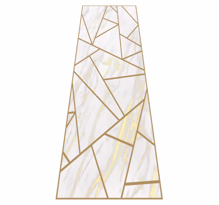Office vinyl carpet marble geometric mosaic - TenStickers