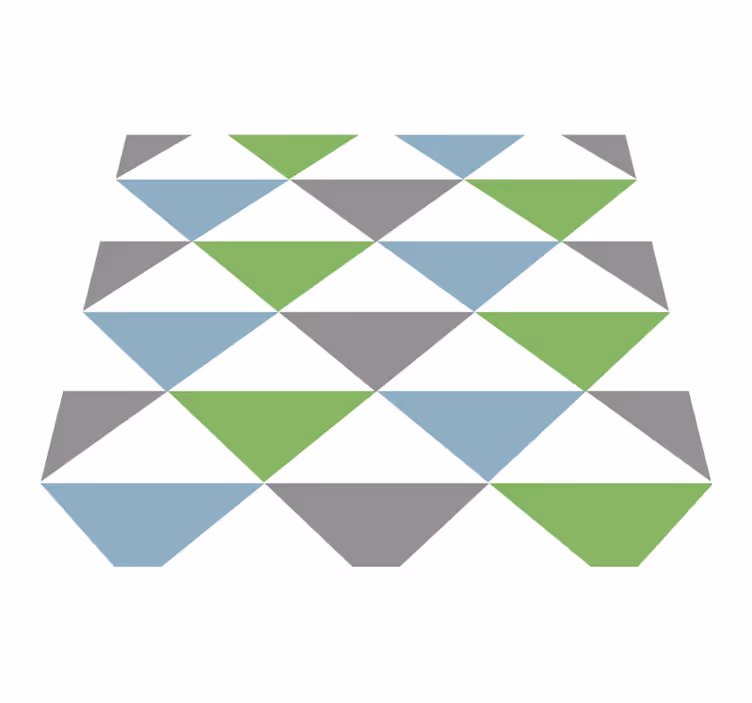 Colorful pastel triangles office vinyl carpet - TenStickers