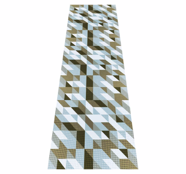 Office vinyl carpet modern triangles design - TenStickers