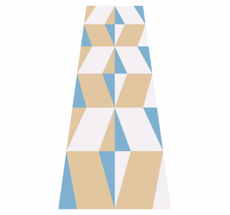 Office vinyl carpet in geometric minimalist design - TenStickers