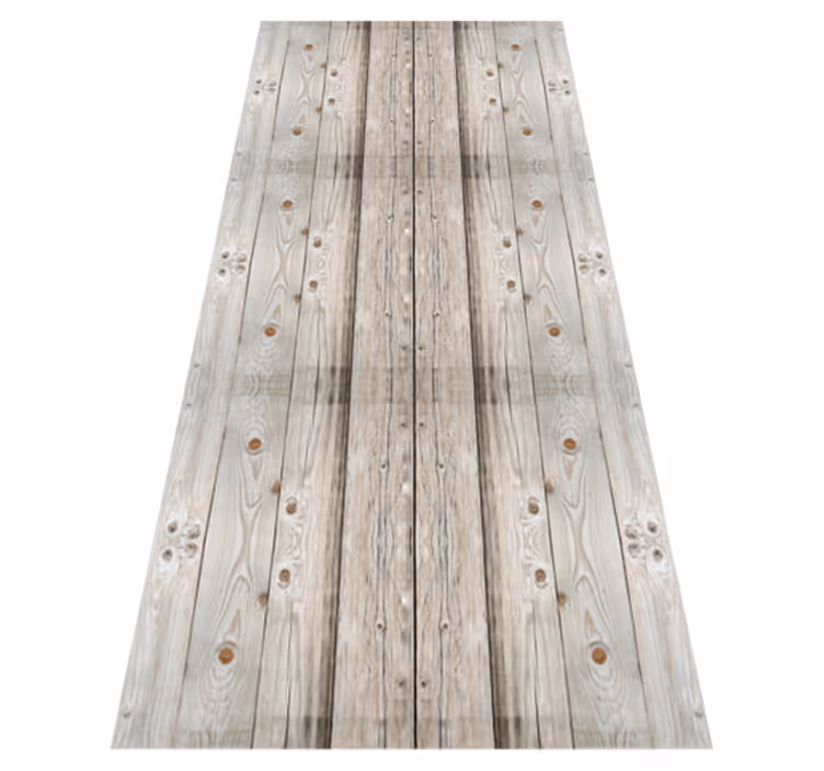 Office vinyl carpet with white pine wood effect - TenStickers