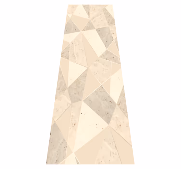 3d golden triangles office vinyl carpet - TenStickers